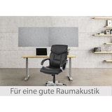 thumbnail of 6er-Set Akustikwandpaneel HWC-L52, Wandpaneele Akustikplatten, schalldämmend 1qm Fläche 60x30cm ~ hellgrau