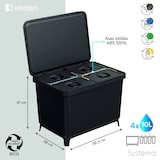 thumbnail of KEDEN - Pattumiera Systema con 4 scomparti da 10 litri ciascuno in nero