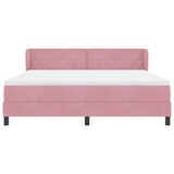 thumbnail of vidaXL Boxspringbett mit Matratze mit Kopfteil Rosa 180 x 200 cm Samt