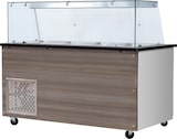 thumbnail of Skyrainbow SNACK-Line, Kalte Theke, 5x GN1/1, Granit Star Galaxy schwarz, 188x82x85.5 Glasaufbau Klarglas ohne Zwischenablage, H=396mm