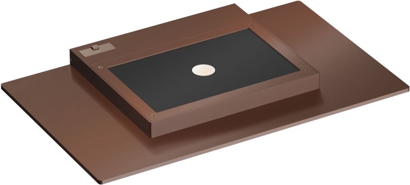 Pla XL Corten - 35W LED Wandleuchte CCT Switch 2700K/3200K/4000K aus Aluminium, Uplight Wandleuchte - Beneito & Faure