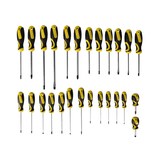 thumbnail of Toolland Juego de destornilladores 26 piezas con soporte, puntas magnéticas, mango ergonómico antideslizante soft grip, acero cromo-vanadio