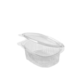 thumbnail of Metro Professional Vaschetta ovale in PET con coperchio incernierato 250 cc transparent - (1 cf x 100 pz)