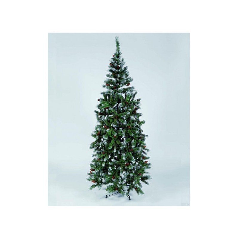Euronatale Albero di natale Pino delle Marche 150 cm, Diametro 75cm, Apertura a Ombrello
