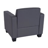 thumbnail of Poltrona lounge Lyon, similpelle ~ grigio scuro