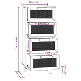thumbnail of Helloshop26 - Buffet Sideboard Kommode Kleiderschrank Aufbewahrungsmöbel Organizer für Küche Wohnzimmer Lounge 40 x 30 x 90 cm 02_0030294