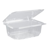 thumbnail of Barquettes avec couvercle attenant en PET 1000 mL par 50