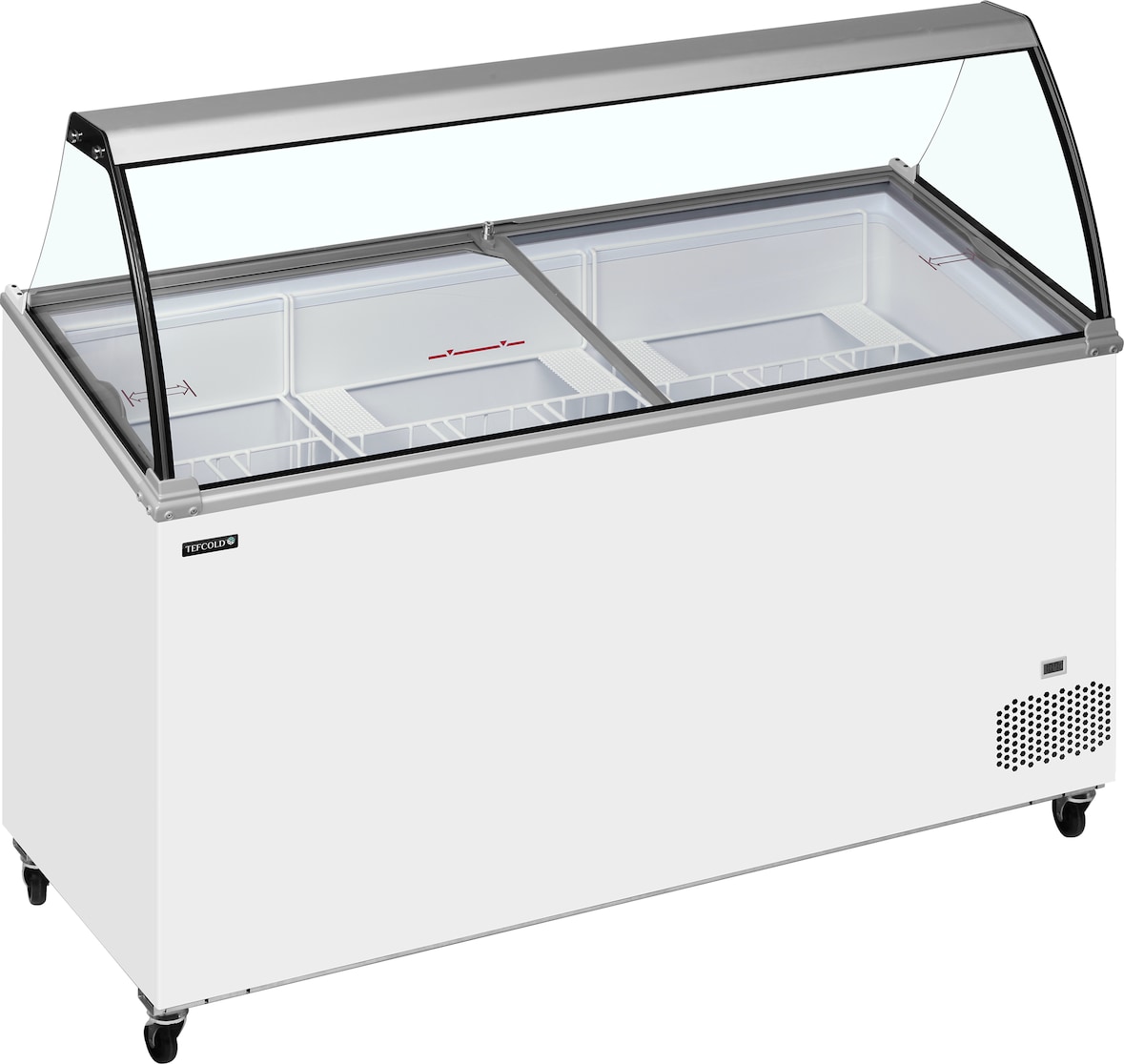 TEFCOLD Speiseeisvitrine IC501SCE+SO 427l Weiß