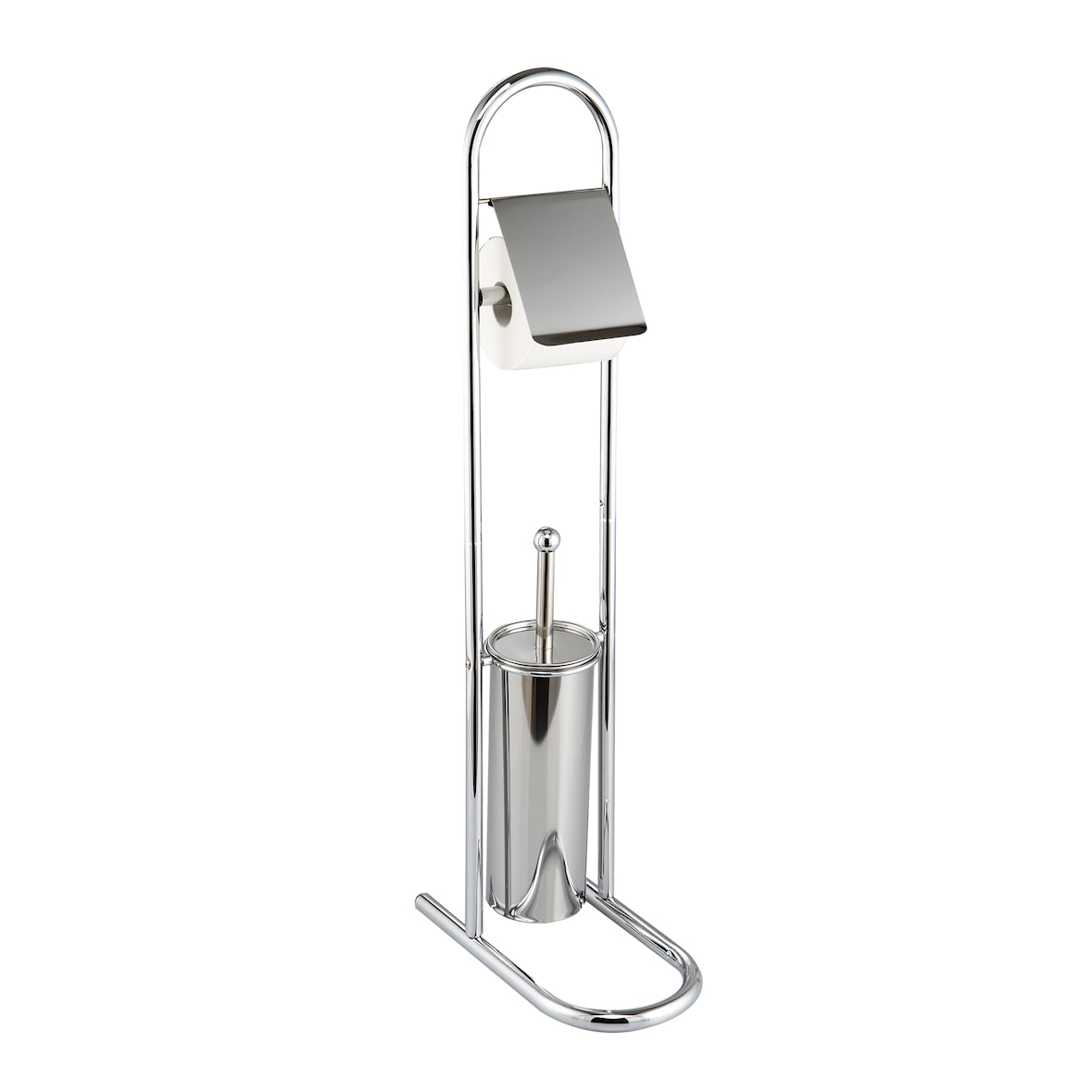 Soporte de papel higienico con escobillero