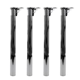 thumbnail of Set van 4 tafelpoten HWC-H35 voor bureau Tafelpoot opklapbaar draaimechanisme in hoogte verstelbaar 70-110cm ~ Inox look