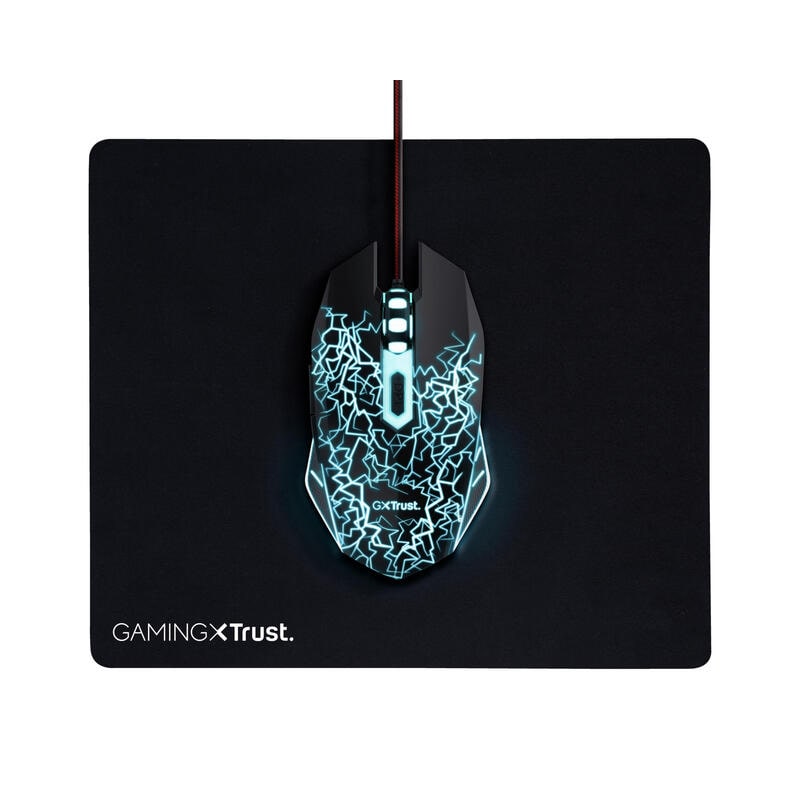 Trust Pakket Gaming 24752 Optische Muis + Muismat
