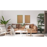 thumbnail of ALLBoards Tableau en Liège avec Cadre en Bois Rouge 90x60cm