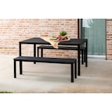 thumbnail of Panca da esterno FIONA XL in acciaio e polietilene effetto legno, resistente, elegante e salvaspazio per giardino, terrazzo o angolo relax