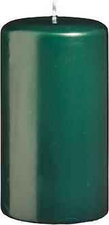 thumbnail of Flachkopf-Stumpenkerzen Dunkelgrün 70 x Ø 70 mm, 12 Stück