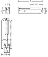 thumbnail of pba 01 Stützklappgriff,dreh,Polster 850 aus Nylon