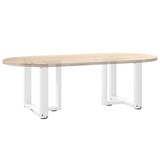 thumbnail of vidaXL Couchtischbeine T-Form 2 Stk. Weiß 50x25x(42-43) cm Stahl
