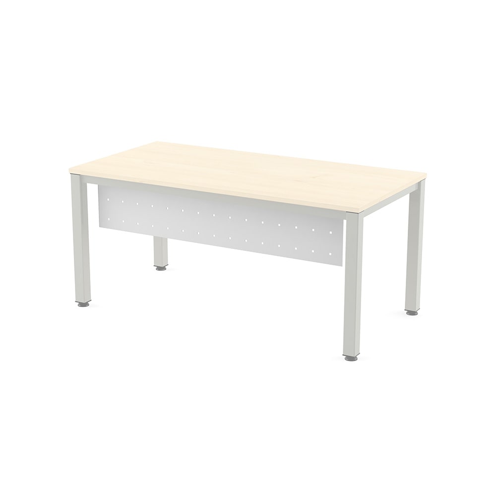 Rocada faldón metálico blanco para mesa de oficina serie executive 160cm.