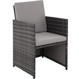 thumbnail of tectake Conjunto de ratán Bilbao 4+4+1 funda protectora  gris - 403901