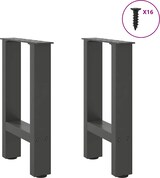 thumbnail of vidaXL Couchtischbeine Anthrazit 2 Stk. 28x(42-43) cm Stahl
