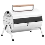 thumbnail of vidaXL Tragbarer Tisch-Holzkohlegrill Edelstahl Doppelrost