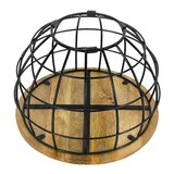 thumbnail of Couchtisch Wohnzimmer-Tisch rund  ø 55 cm  Beistelltisch Metall Gestell Tischplatte Holz massiv : tabacco