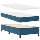 thumbnail of vidaXL Boxspringbett mit Kopfteil Dunkelblau 200 x 90 cm Samt