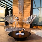 thumbnail of Lareira a bioetanol com braseiro de jardim redondo para exterior SANTORINI Preto d.60