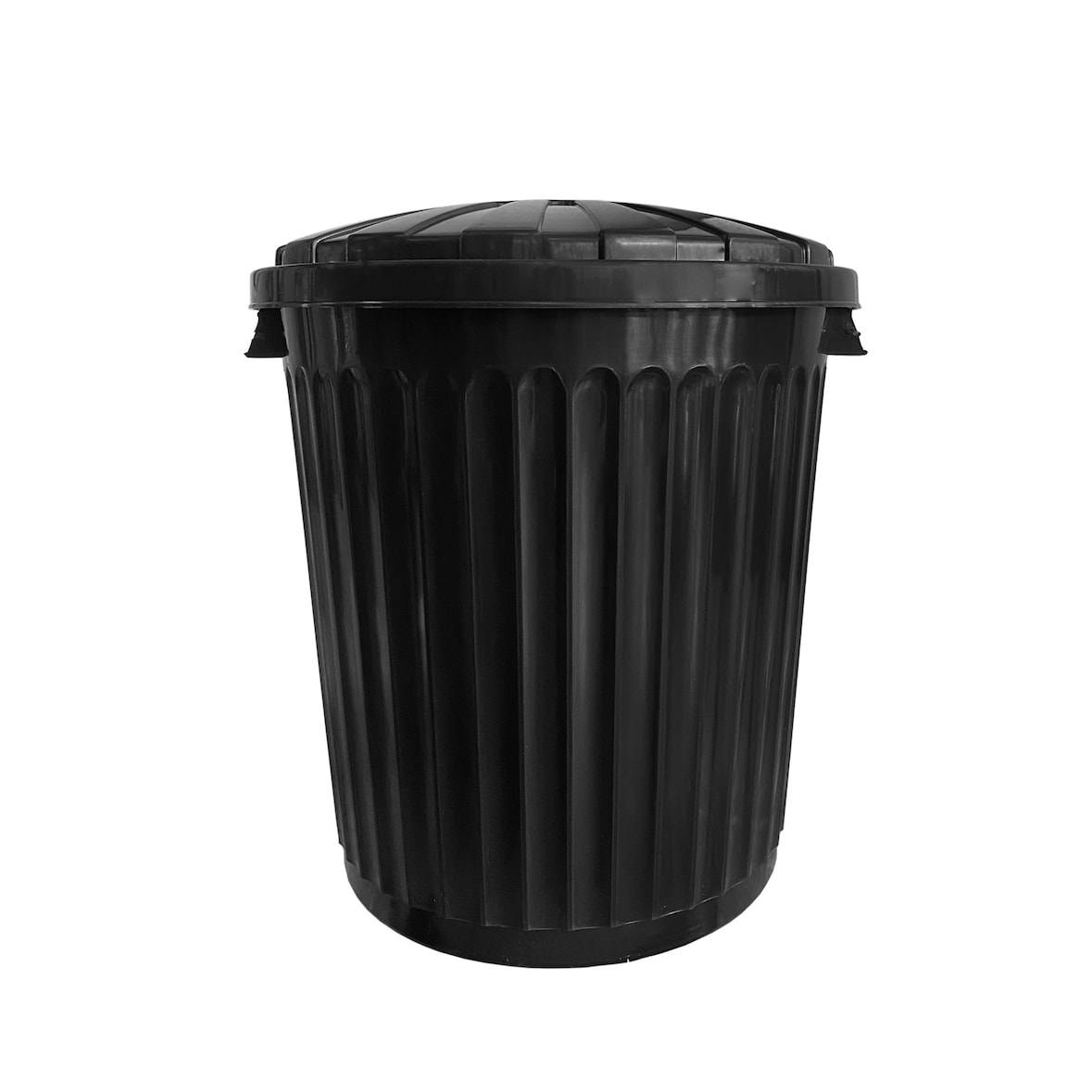 Poubelle Oscar 43 litres avec couvercle. Fabriqué avec des matériaux recyclés. Couleur noire.