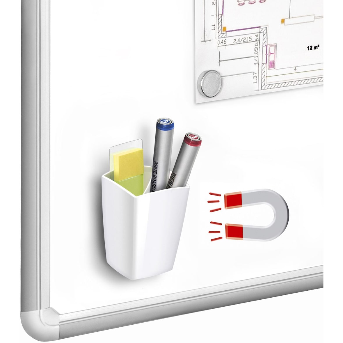 Köcher CepPro magnetisch weiß