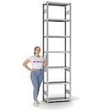thumbnail of PROREGAL Fachbodenregal Stecksystem | Grundregal | HxBxT 300x75x30cm | 7 Ebenen | Fachlast 220 kg | Beidseitig nutzbar | Verzinkt
