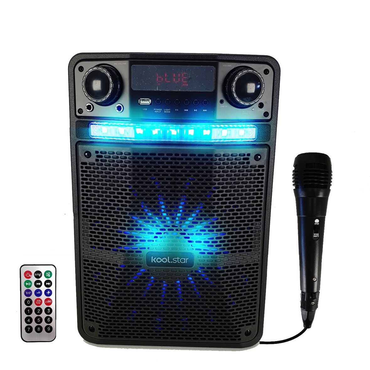 Enceinte Karaoké sono Batterie PARTY BOX 400W à LED + APPLICATION SMARTPHONE - PC/USB/Bluetooth/ Micro
