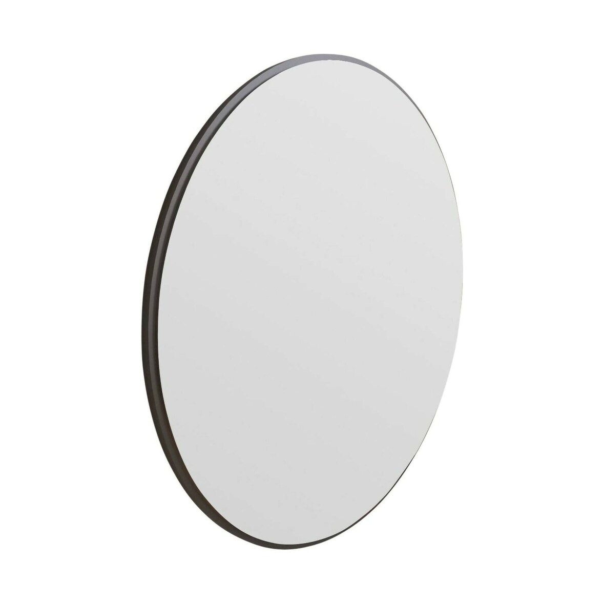 Dmora Spiegel Dlucchin, Spiegel mit Rahmen, Wanddekorationsartikel, Spiegeldekoration, 60x2h60 cm, Schwarz