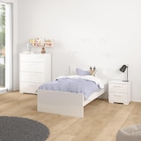 thumbnail of WellHome – Set di Comodini in Legno con 2 Cassetti, Colore Bianco, 41 x 40 x 45 cm – Eria White