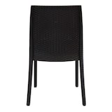 thumbnail of Sedia impilabile da esterno bar ristorante in polyrattan effetto wicker Richmond -  Maroon