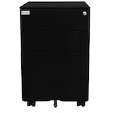 thumbnail of Rollcontainer Metall Schubladenschrank Metallrollcontainer Ordnungssystem Rollbar Metallschrank Schrank Container schwarz Jet-Line
