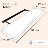 thumbnail of Casaria Schweberegal 90cm dunkle eiche