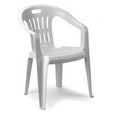 thumbnail of Sedia da Giardino Impilabile Poltrona Piona Progarden Sedie con Braccioli da Esterno in Plastica Bianca