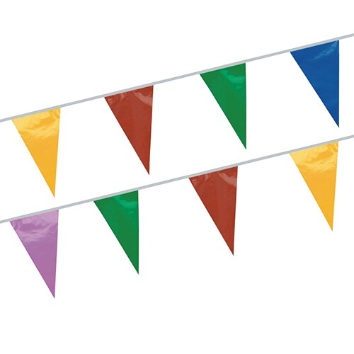 Papstar 1 Wimpelkette, Folie 20 m farbig wetterfest