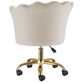 thumbnail of tectake sedia da scrivania Stella in velluto,imbottita,doppie ruote - 405918