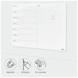 thumbnail of DESQ | Weekplanner - Whiteboard 40 x 50 cm | Verticale indeling + Notities | Magnetisch