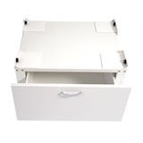 thumbnail of Waschmaschinenunterschrank HWC-E50, Sockel Podest Erhöhung Untergestell, Schublade 33x61x52cm ~ weiß