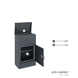 thumbnail of Paketbox Postbox M Paketfach Postkasten 38x23x65cm Briefkasten mit Schloss Stahl