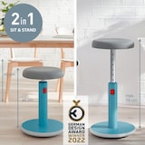 thumbnail of LEITZ Cosy Tabouret ergonomique assis/debout, bleu, 65180061