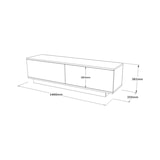 thumbnail of Dmora Mobile porta TV Dpoloni, Credenza da soggiorno, Armadio basso per TV, Base parete attrezzata, 140x36h38 cm, Nero