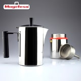 thumbnail of Magefesa Nova Capri - Cafetera Italiana de 4 Tazas, Acero Inoxidable 18/10, Para Todo Tipo de Cocina, Inducción, Limpieza Fácil, Café, Moka