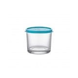 thumbnail of Recipiente de vidro redondo Ø 10 cm A 8,7 mm Frigoverre com tampa hermética, pacote com 24 unidades.