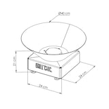 thumbnail of Mini Cevenol Tavolo Fuoco Corten Rotondo 42 Ciotola Singola