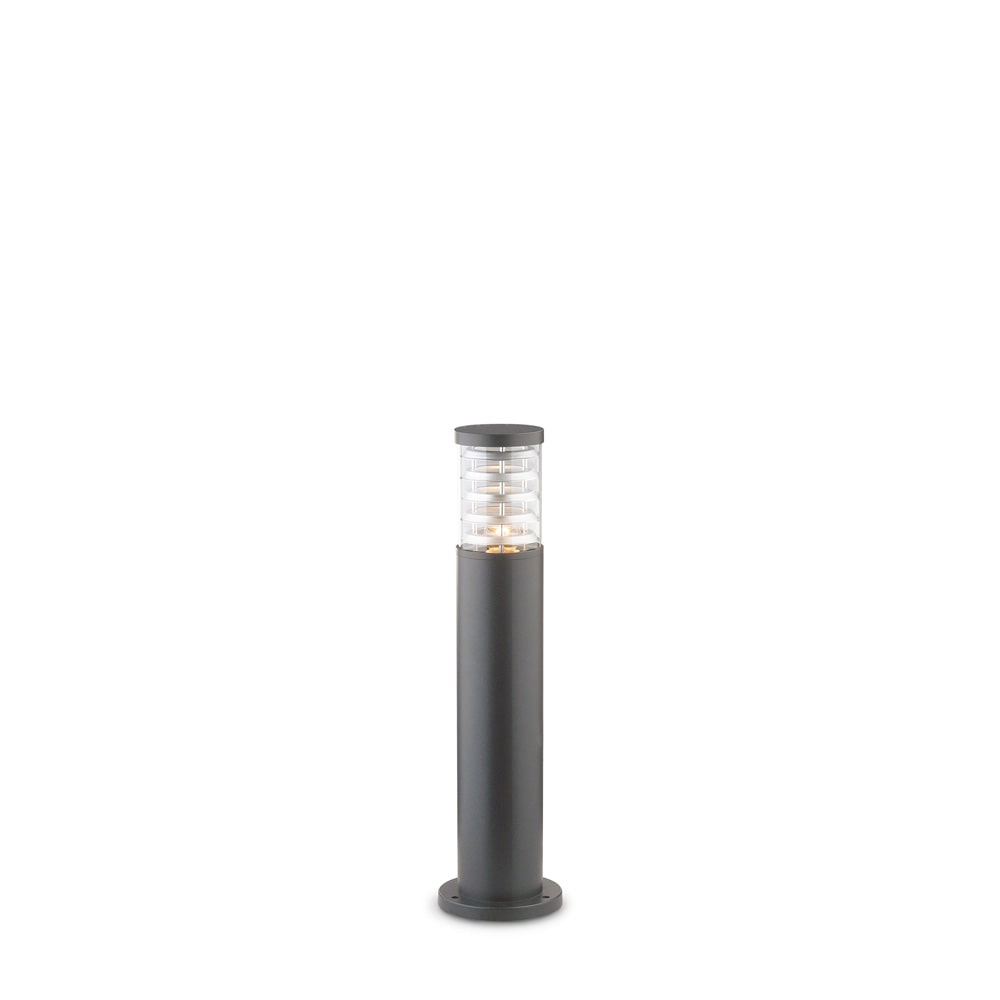 tronco pt1 h60, anthrazitgrauer aluminiumpfosten für den außenbereich, ideal lux