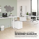 thumbnail of bümö Schreibtisch elektrisch Bluetooth & App XDLR Rechteck: 160 x 80 cm - Buche Weiß