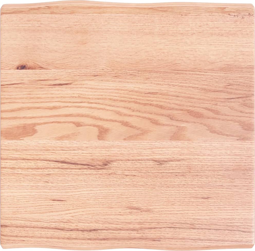 vidaXL Tischplatte 60x60x(2-4) cm Massivholz Behandelt Baumkante